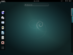Le bureau GNOME sous Debian 8.0
